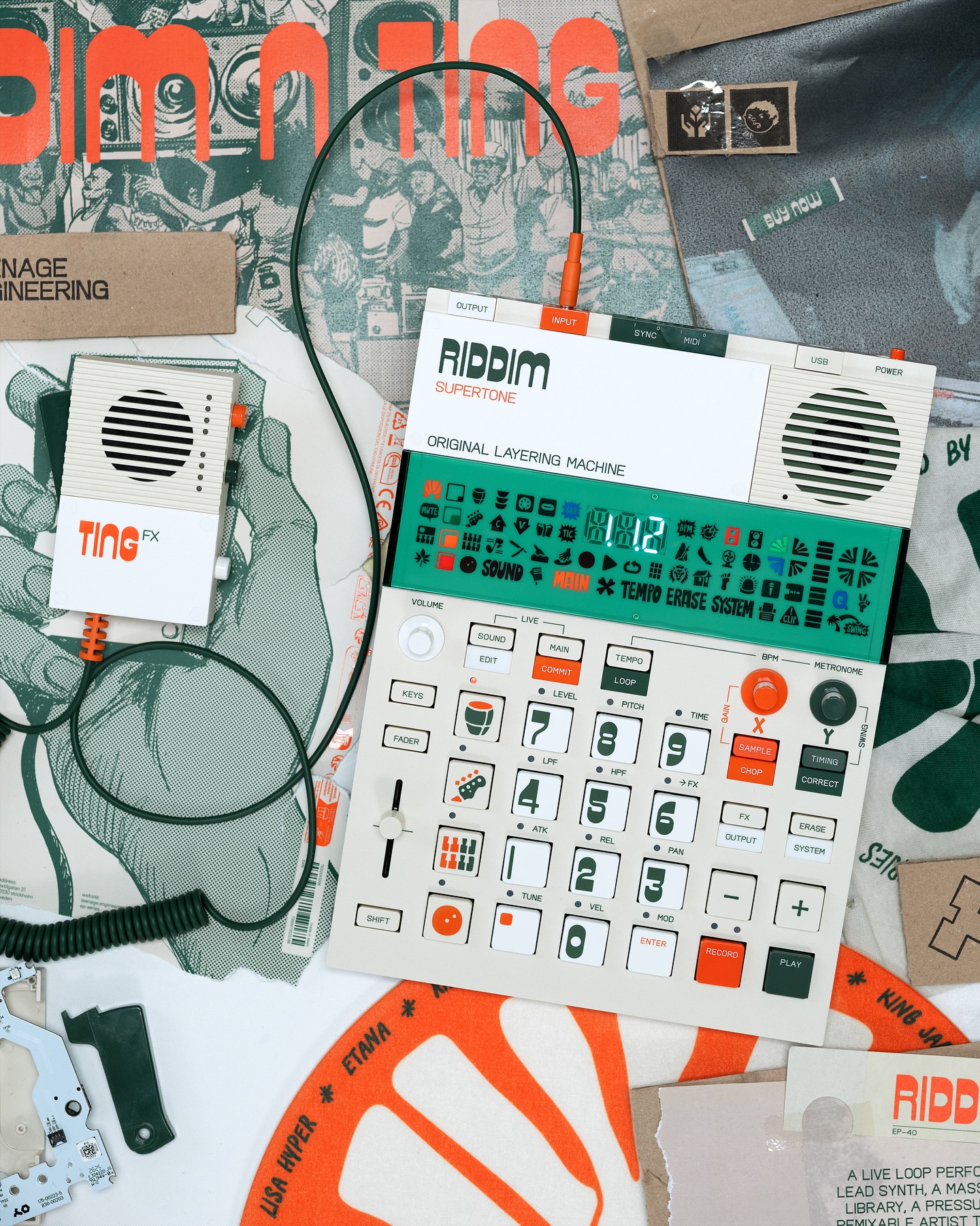 New Gear Alert: Teenage Engineering Drops the EP-40 Riddim & Ting